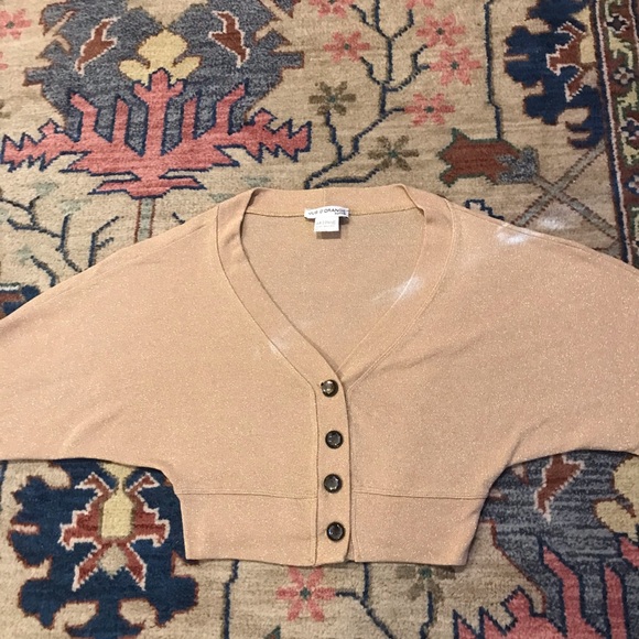 JUS D’ Orange CROPPED SHRUG SWEATER XS/S - Picture 15 of 16